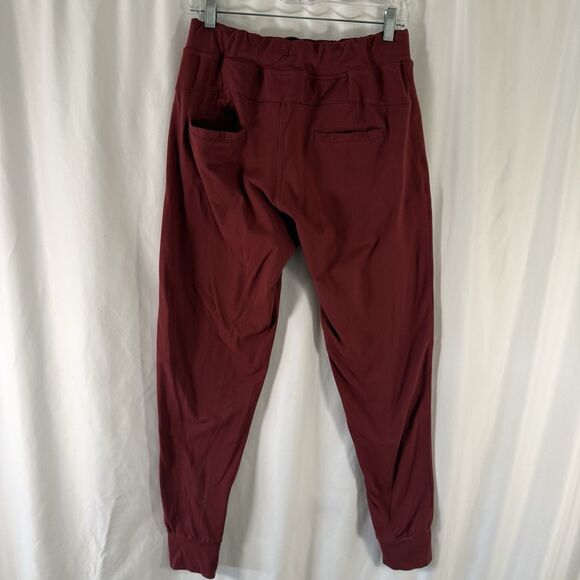 Alphalete Joggers Women's Medium Red Pull On Drawstring Zip Pockets 29.5" Inseam - Picture 9 of 12